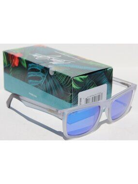 MAUI JIM Stone Shack POLARIZED Sunglasses B862-05 Matte Crystal/Blue Hawaii NEW